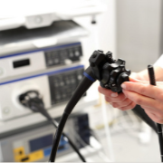 Doctor Using Equipment